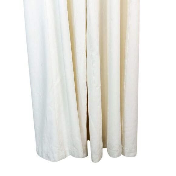 BHLDN JILL STUART White Nicki Jumpsuit Size 2 XS Wide Leg Spaghetti Ivory - Picture 7 of 13